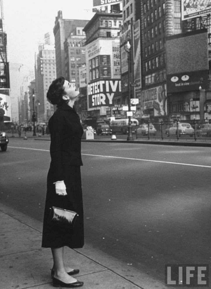 Audrey Hepburn en Times Square