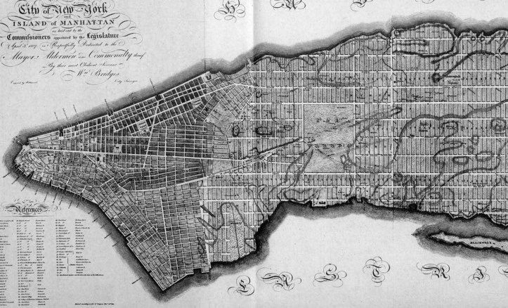 Nueva York. Plan urbanístico de 1811