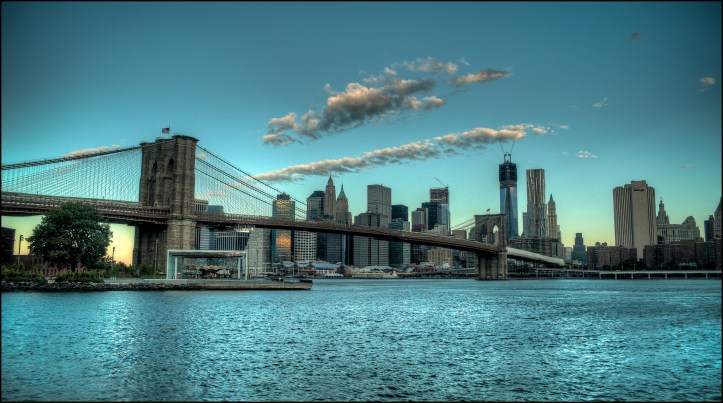 The Brooklyn Bridge In The Early NYC Morning
