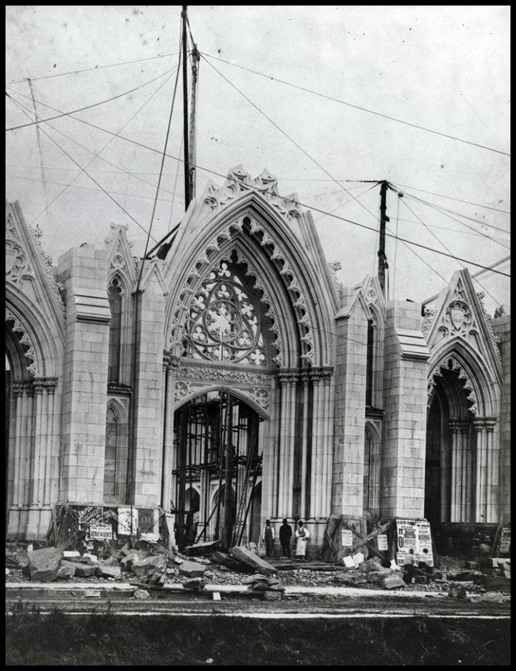 Catedral de San Patricio en construcción (1850)