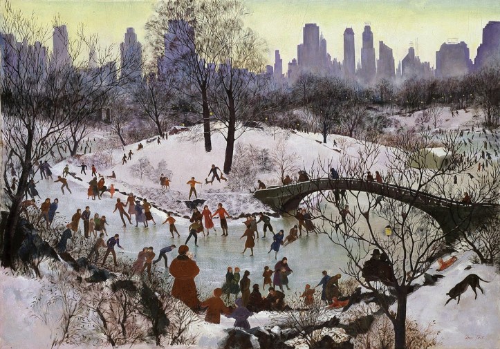 Skating in Central Park 1934