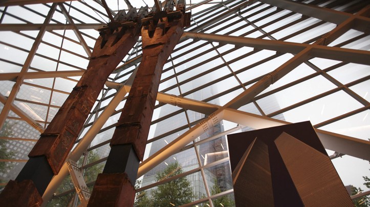 Dos estructuras del original World Trade Center son expuestas en el Museo de la Memoria