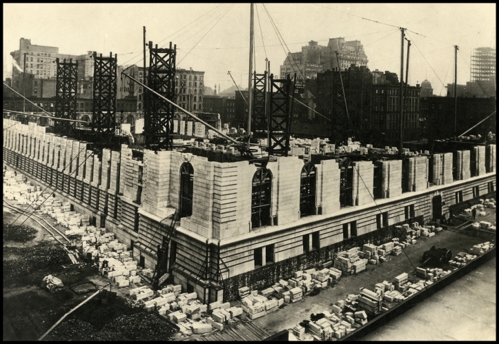 New York Public library under construction