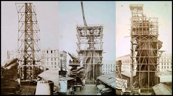 Construcción de la Estatua de la Libertad