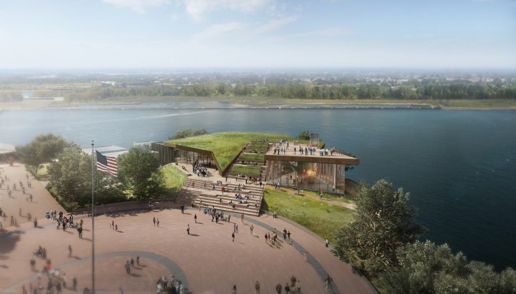 FXFOWLE_Statue_of_Liberty_Museum_Aerial_View