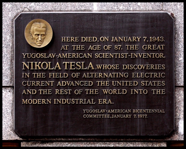 Tesla New Yorker placa